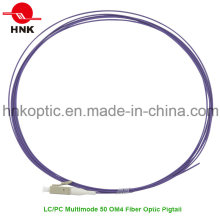 PVC LSZH Multimodo 50 Om4 LC PC Fibra Óptica Pigtail